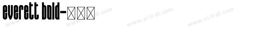 everett bold字体转换